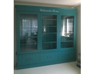 Boekenkast met deuren 7517