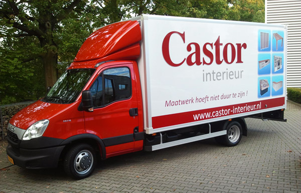 Nieuwe bestelbus van Castor Interieur