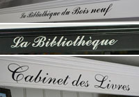 Tekst op de bovenkant van de kast