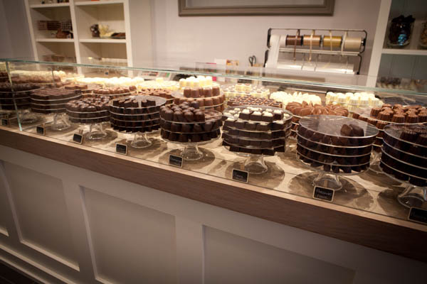 Chocolaterie winkel interieur