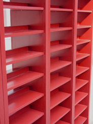 Bibliotheek kasten voor cd's